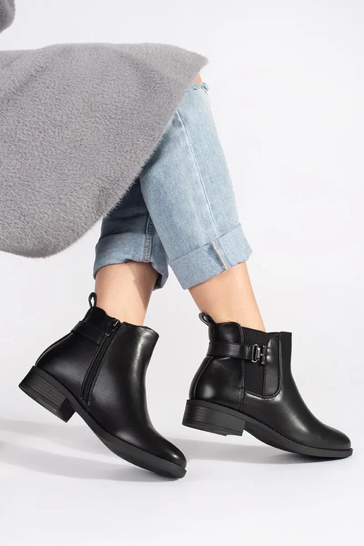 melnas krāsas zābaki Sieviešu zābaki...