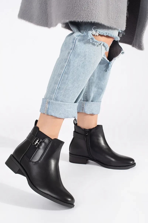 melnas krāsas zābaki Sieviešu zābaki...