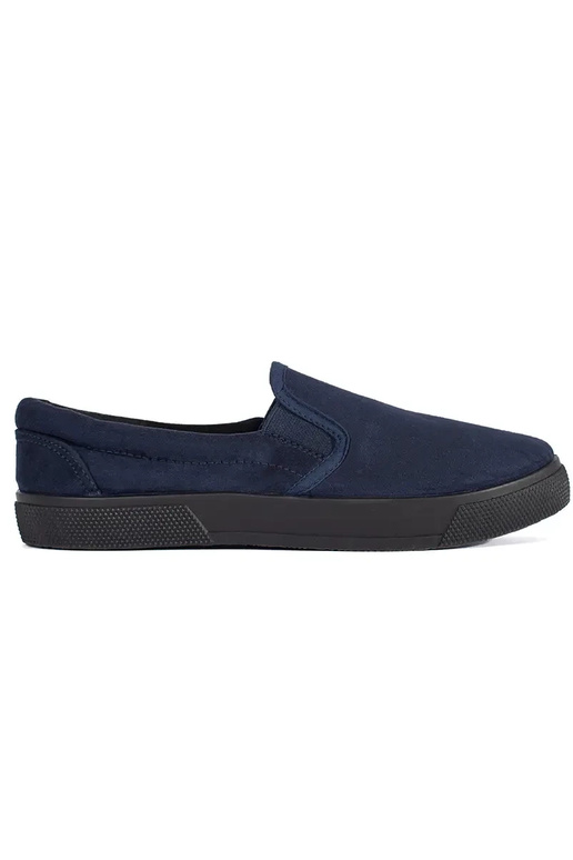 Zilas krāsas apavi ar slip on aizdari Zilas krāsas apavi ar slip on aizdari