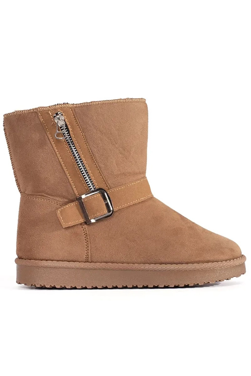 Smilšu krāsas sieviešu sniega zābaki...