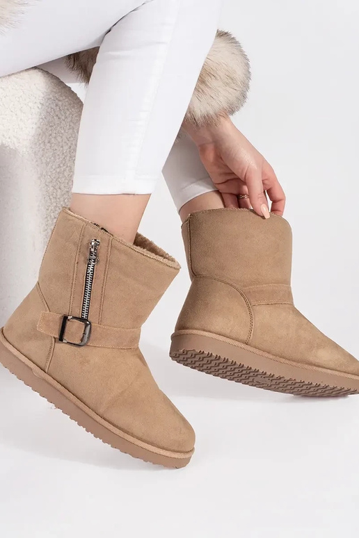 Ziloņkaula krāsas sieviešu sniega...