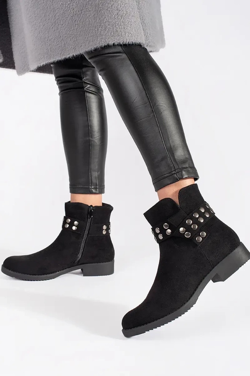 No zamša izgatavoti zemi sieviešu apavi