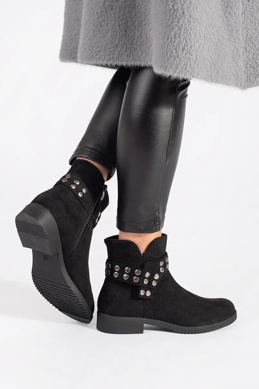 No zamša izgatavoti zemi sieviešu apavi