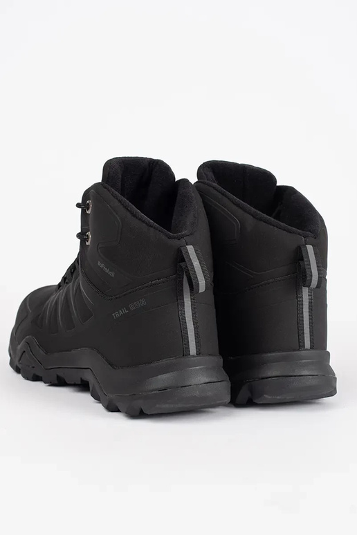 Melni augsti vīriešu pārgājienu apavi