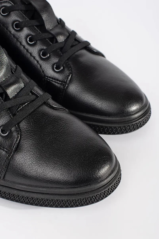 Melnas vīriešu siltās kažokādas pusboti