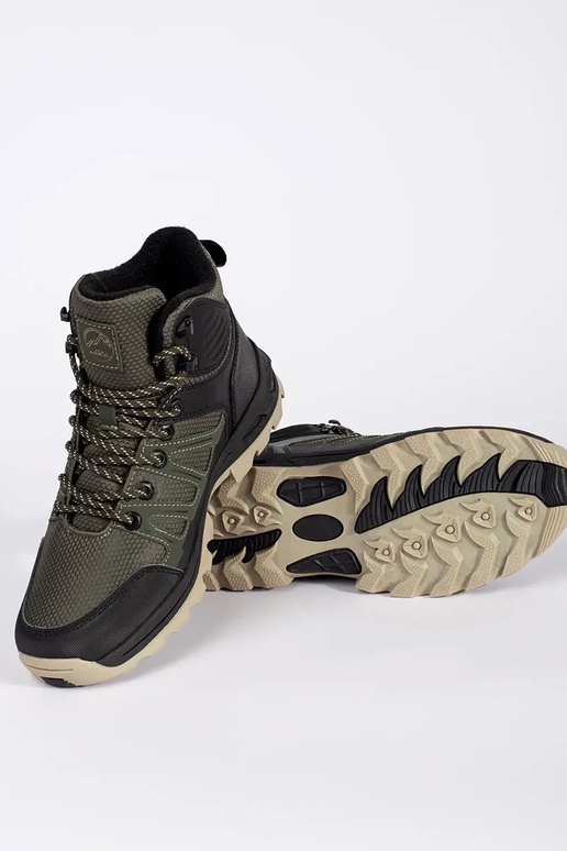 Vīriešu pārgājienu kurpes zaļi melnā... Vīriešu pārgājienu kurpes zaļi melnā...