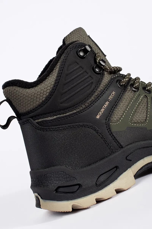 Vīriešu pārgājienu kurpes zaļi melnā... Vīriešu pārgājienu kurpes zaļi melnā...