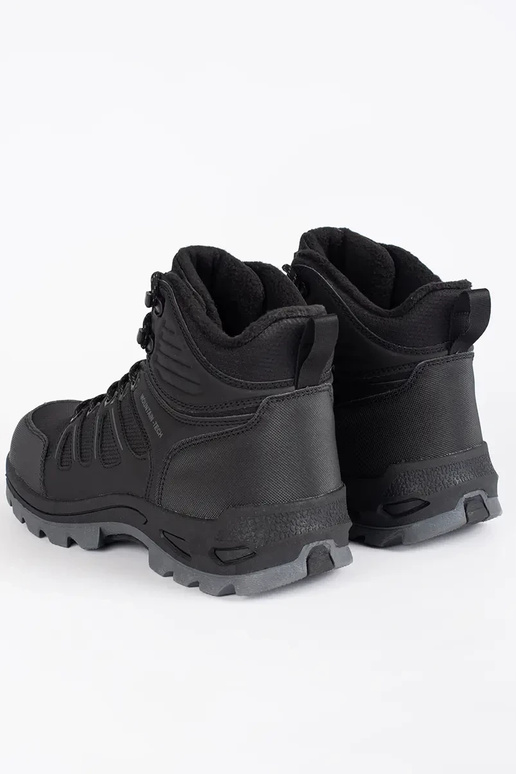 Melni augsti pārgājiena zābaki vīriešiem