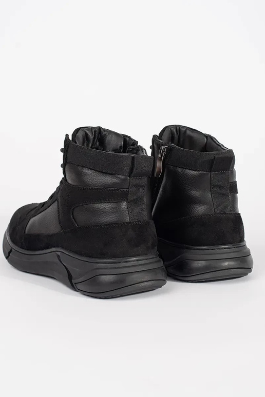 Augsti vīriešu siltie zamša zābaki