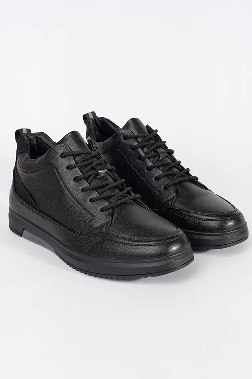 Melnas vīriešu siltās kurpes