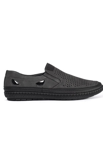 Pelēki vīriešu caurumiņkurpes