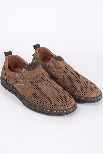 brūni ažūra mokasīni vīriešiem 2