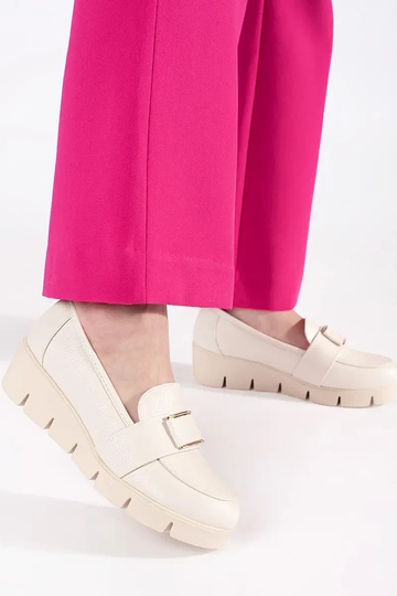 Zili mokasīni no zamša ar ķēdi 2