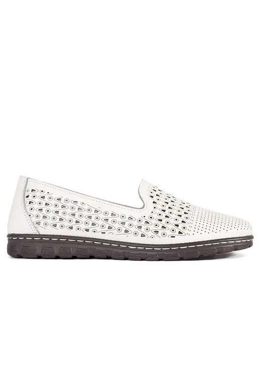 Baltas caurspīdīgas puszābaki