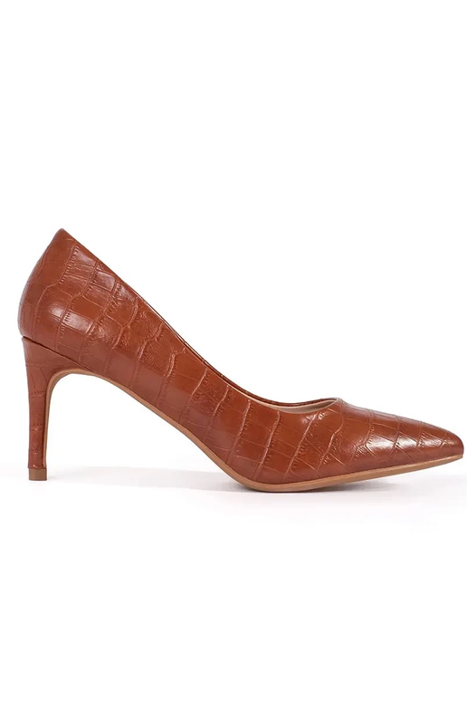 brūni augstpapēžu apavi