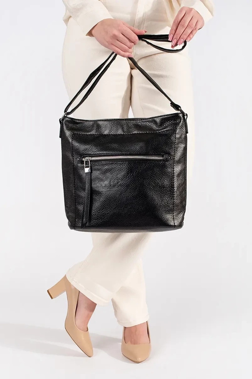 Melna soma ar regulējamu siksniņu