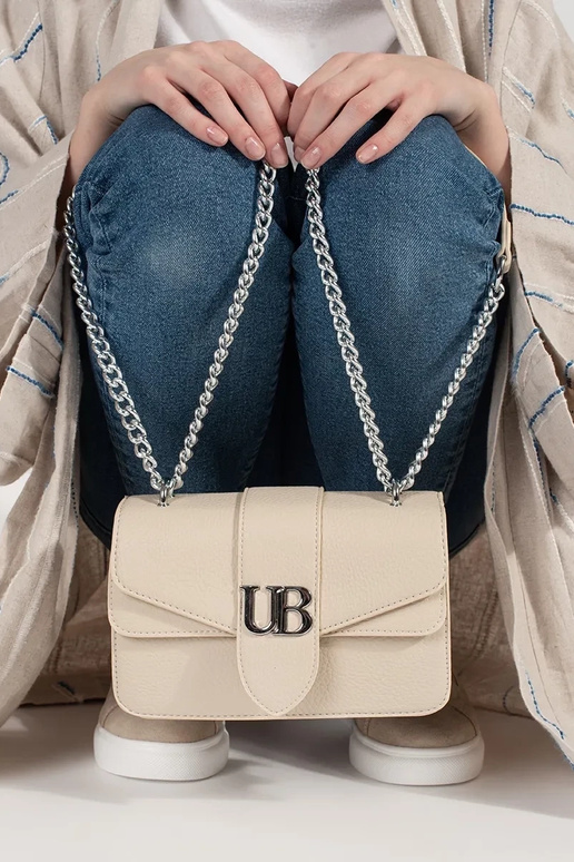 Gaiši zila maza sieviešu rokassoma ar...