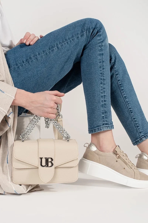 Gaiši zila maza sieviešu rokassoma ar...