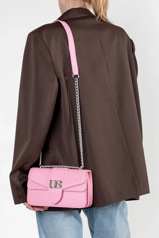 Rozā maza sieviešu rokassoma ar...