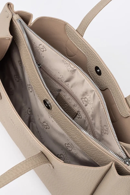 ivoru krāsas rokassoma eko ādas