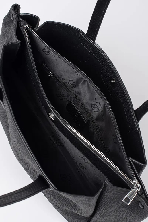 melna rokassoma eko ādas