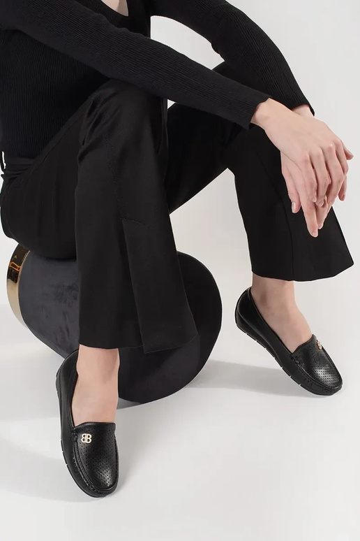 Melnas sieviešu puszābaki ar slēptu...