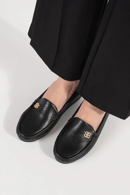 Melnas sieviešu puszābaki ar slēptu...