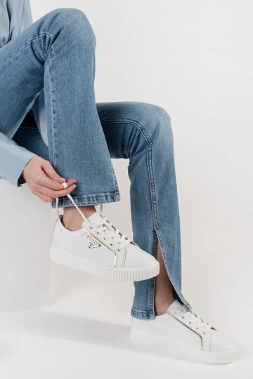 Balti ādas sneakers modeļa... 2