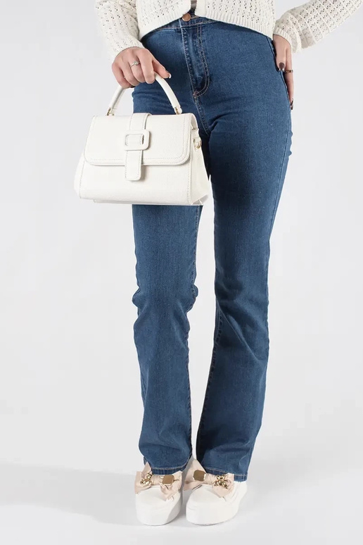 Balta maza soma ar zelta elementiem