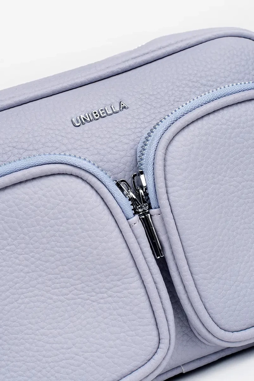 Maza rokassoma ar kabatām violetā krāsā