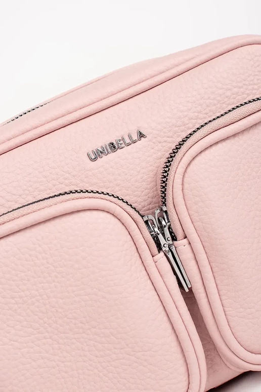 Maza rokassoma ar kabatām rozā krāsā