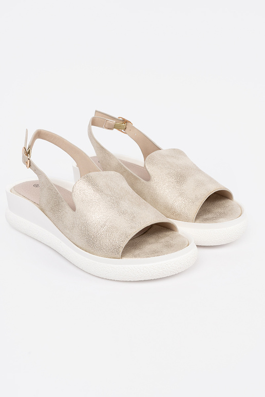 Aukstā krāsā ērti sandales sievietēm