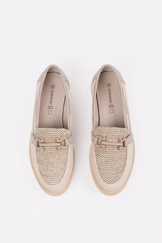 ziloņa kaula krāsas mokasīni ar ādas... ziloņa kaula krāsas mokasīni ar ādas...