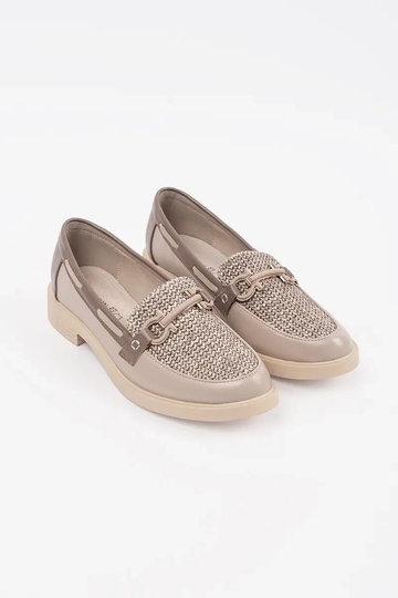 smilšu krāsas mokasīni ar... 2