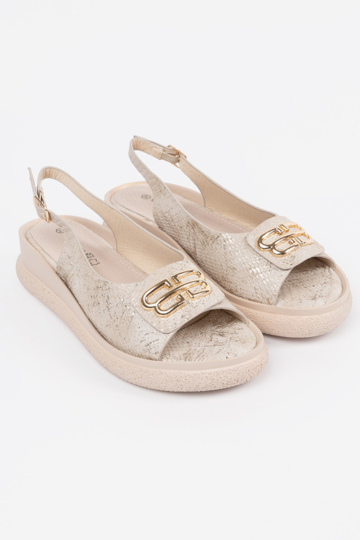 Tumši pelēki brūnas sandales ar...