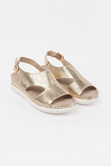 Zelta krāsas sandales uz... 2