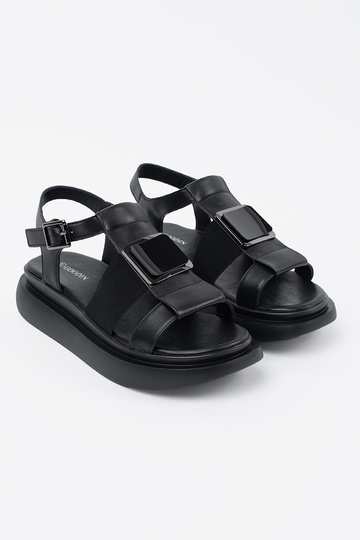 melna krāsas ādas eleganti... 2