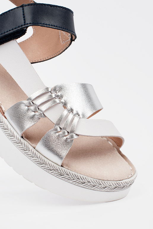 balti-zili sandales ar platformu ar...