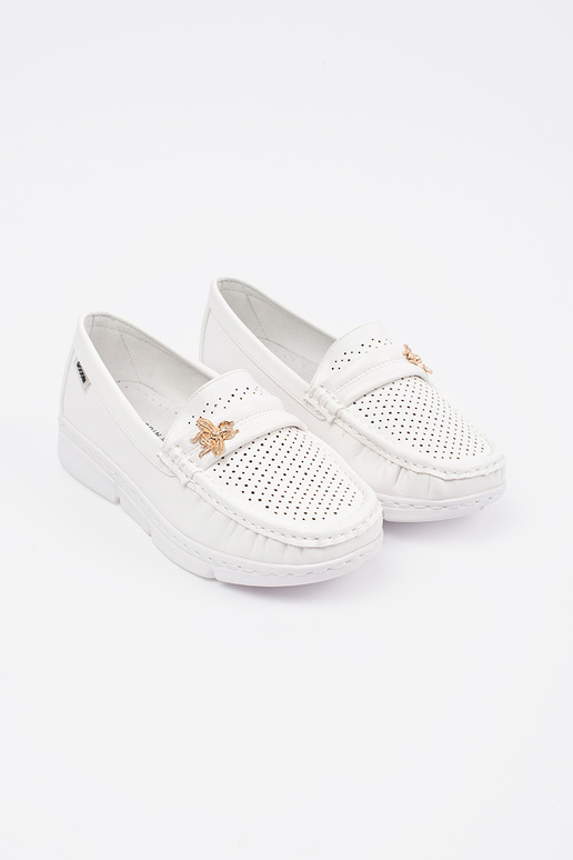 ivora krāsas caurspīdīgi mokasinā ivora krāsas caurspīdīgi mokasinā