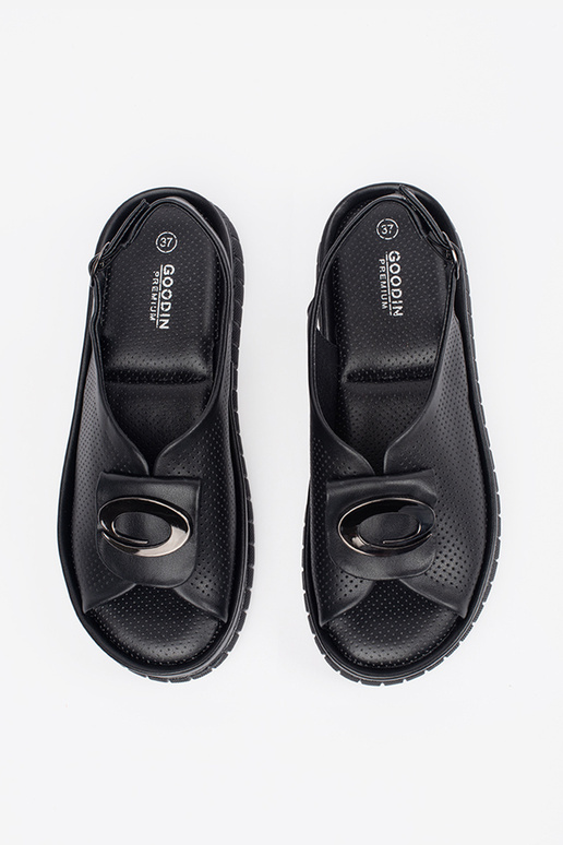 āda eleganti melnas krāsas sandales