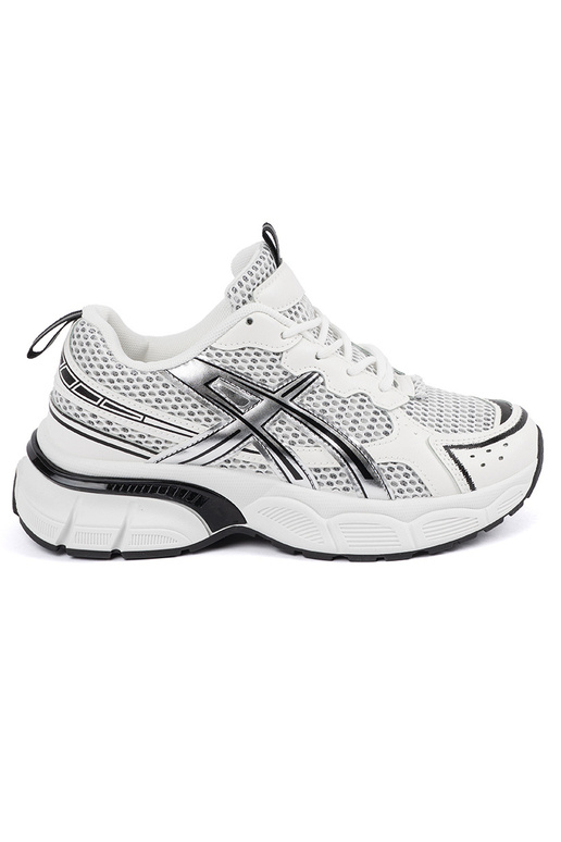 Sieviešu baltie-melnie sporta apavi...