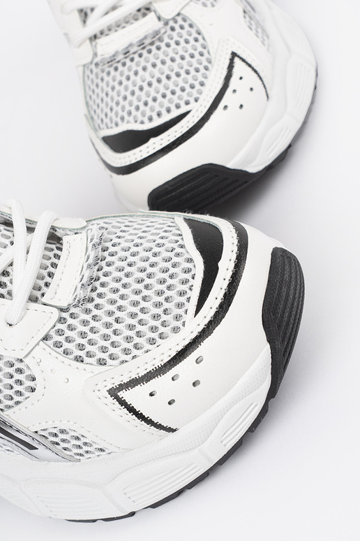 Sieviešu baltie-melnie sporta apavi...