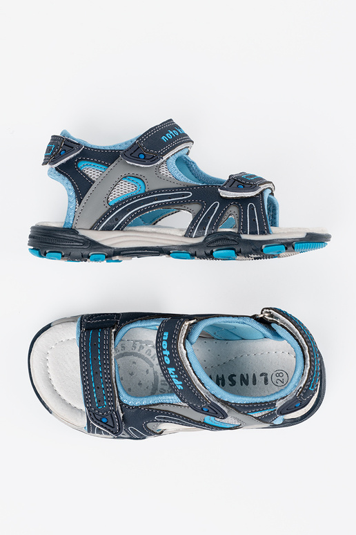 Tumši zili zēnu sandales