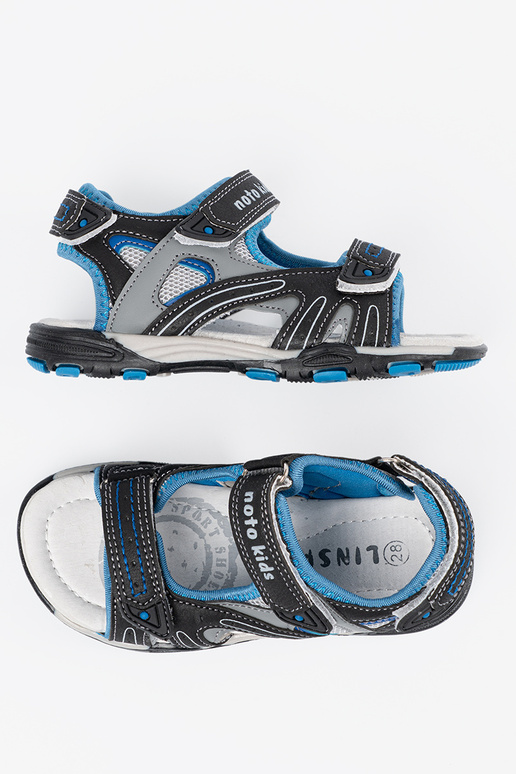 Melni zēnu sandales