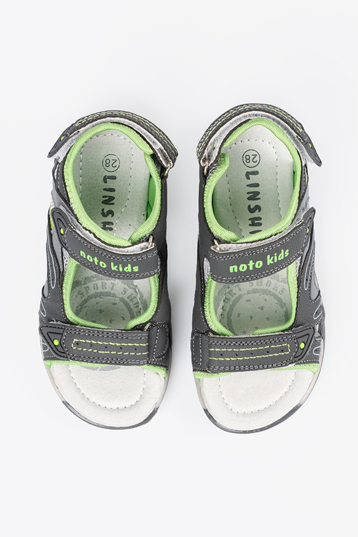 Pelēki zēnu sandales