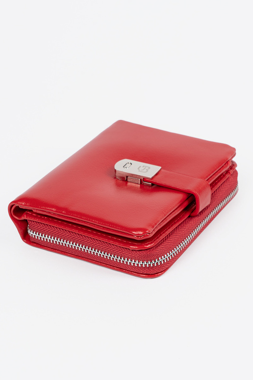 Sarkanas krāsas eleganta sieviešu maks