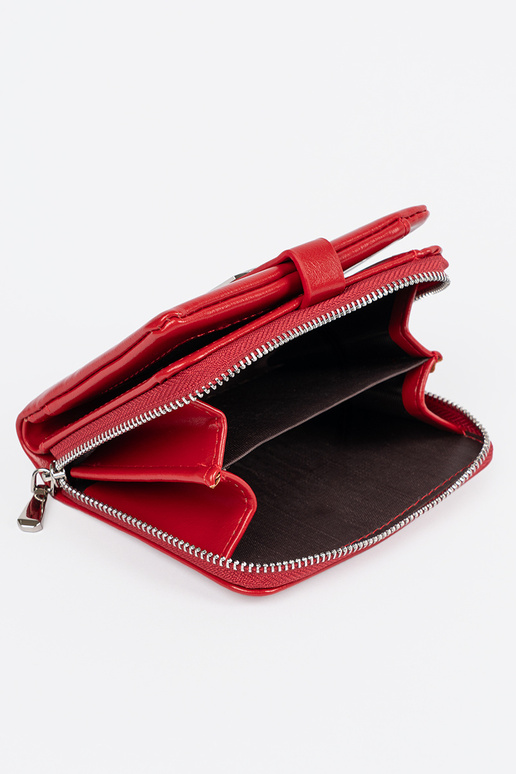 Sarkanas krāsas eleganta sieviešu maks