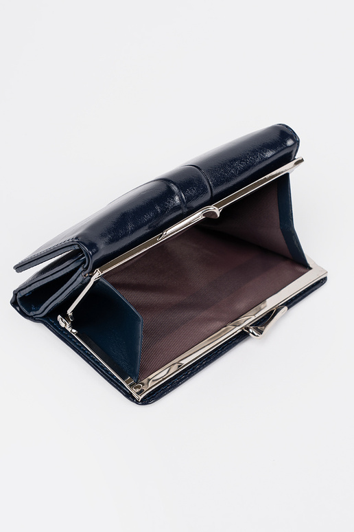 Tumši zila sieviešu maks no mākslīgās...