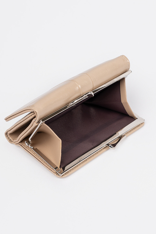 Smilšu krāsas sieviešu maks no...