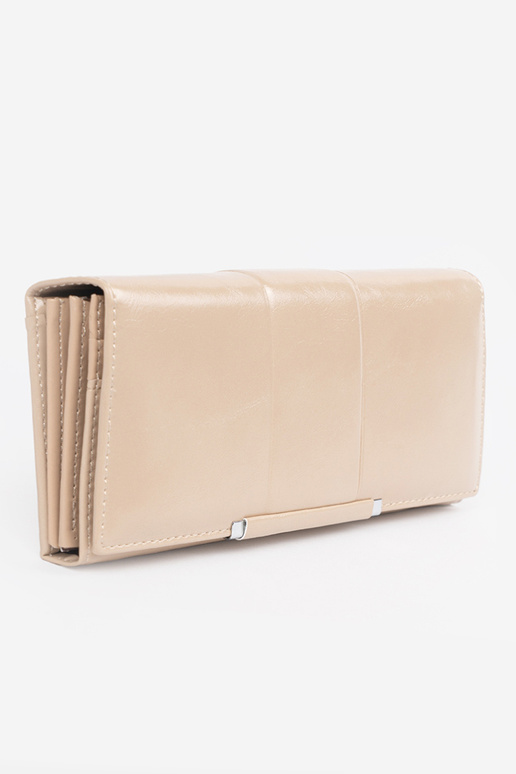 Elegants smilšu krāsas sieviešu maks